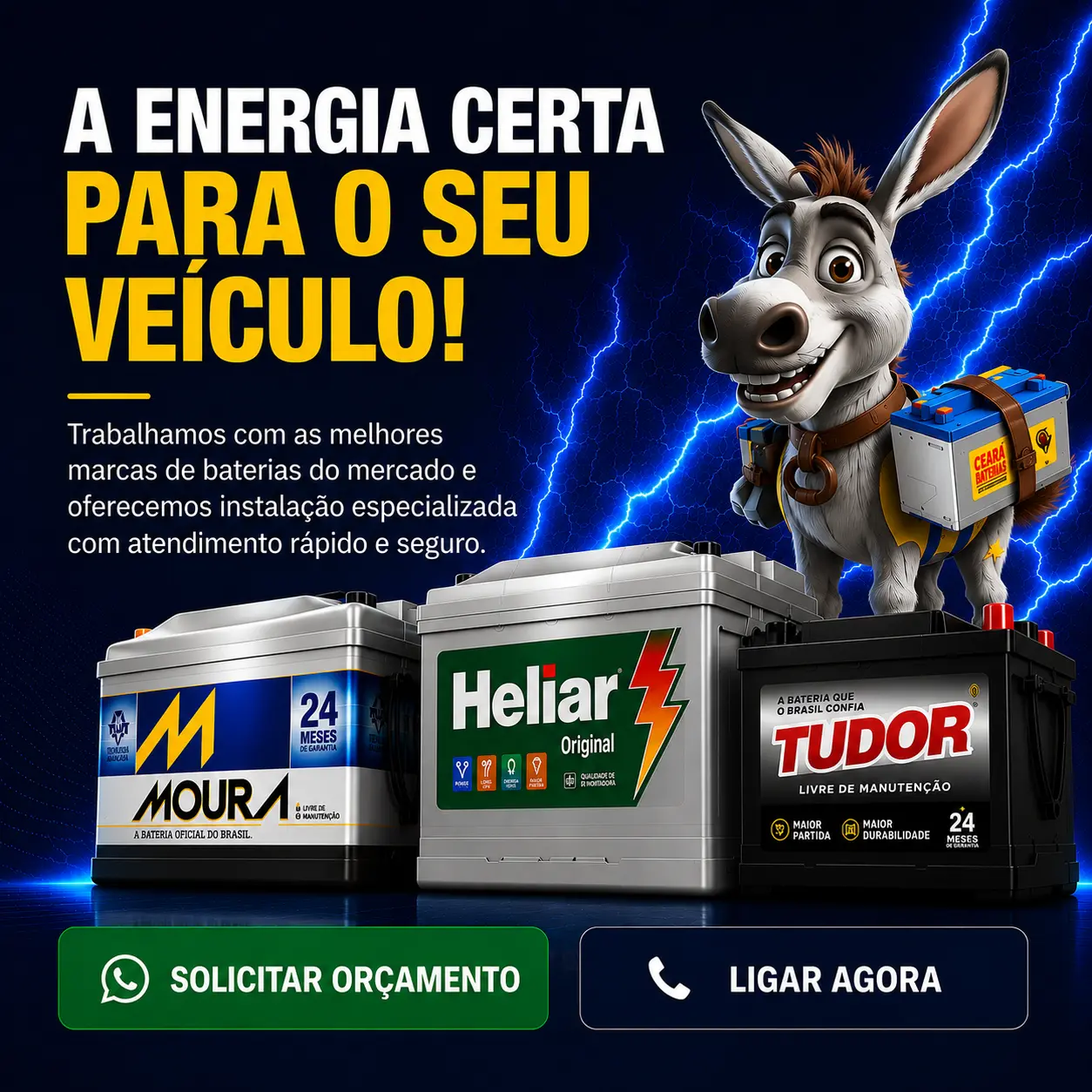 Ceará Baterias — A energia certa para o seu veículo